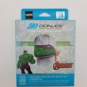 Marvel THE HULK Adjustable Arm Sling with Release Clip Shoulder Mild PEDIATRIC